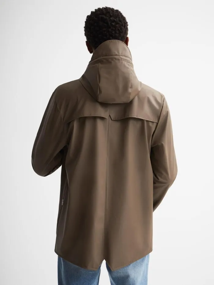 Reiss Coats and Jackets Men Rains Unisex Hooded Raincoat In Mid Brown Reiss Coats and Jackets Men Rains Unisex Hooded Raincoat In Mid Brown