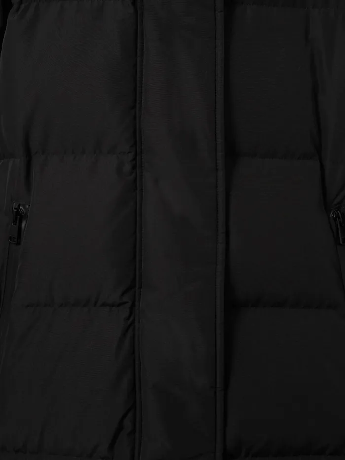 Reiss Coats and Jackets Women Petite Longline Hooded Puffer Coat In Black Reiss Coats and Jackets Women Petite Longline Hooded Puffer Coat In Black