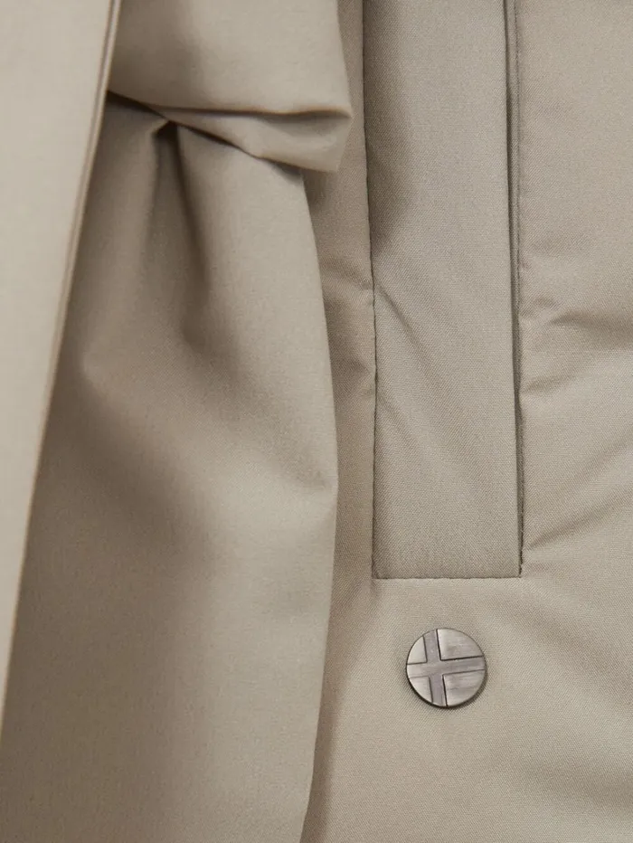 Reiss Coats and Jackets Women Scandinavian Edition Padded Gilet In Khaki Reiss Coats and Jackets Women Scandinavian Edition Padded Gilet In Khaki