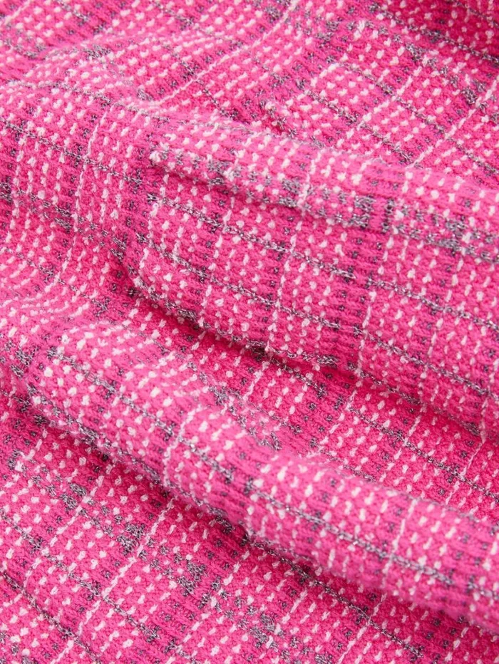 Reiss Dresses Children 49 Yrs Cotton Blend Checked Smocked Dress In Pink Reiss Dresses Children 49 Yrs Cotton Blend Checked Smocked Dress In Pink