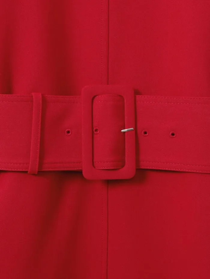 Reiss Dresses Women Belted Midi Dress In Red Reiss Dresses Women Belted Midi Dress In Red