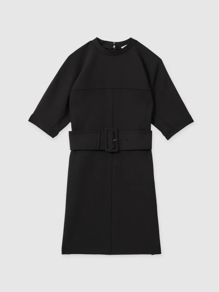 Reiss Dresses Women Belted Mini Dress In Black Reiss Dresses Women Belted Mini Dress In Black