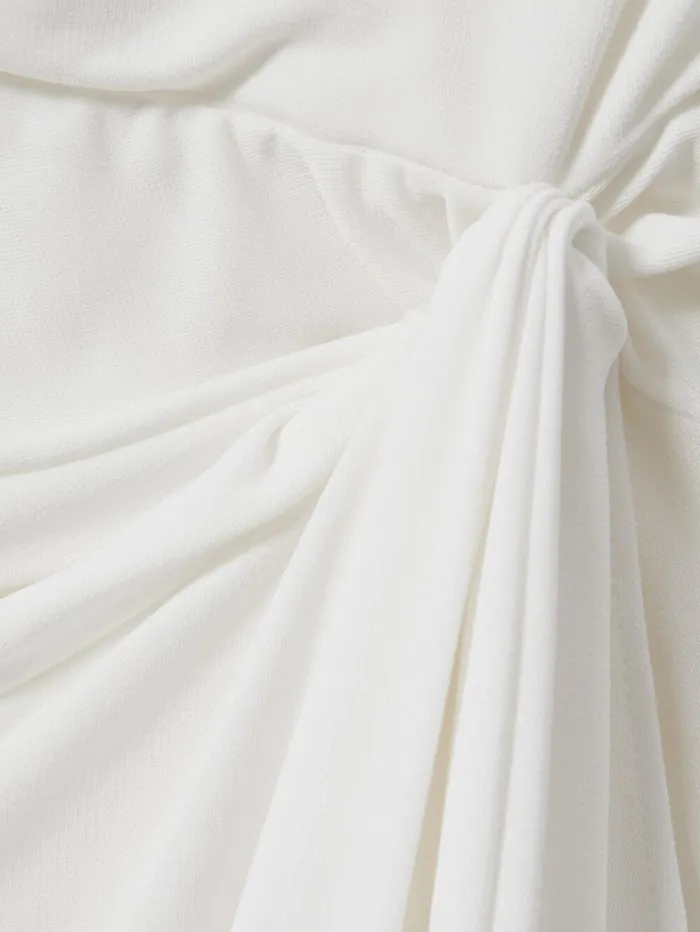 Reiss Dresses Women Halston OneShoulder Ruffle Mini Dress In White Reiss Dresses Women Halston OneShoulder Ruffle Mini Dress In White