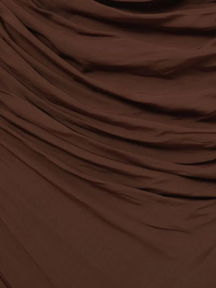 Reiss Dresses Women Kelly Chocolate Jersey Ruched Midi Dress Reiss Dresses Women Kelly Chocolate Jersey Ruched Midi Dress