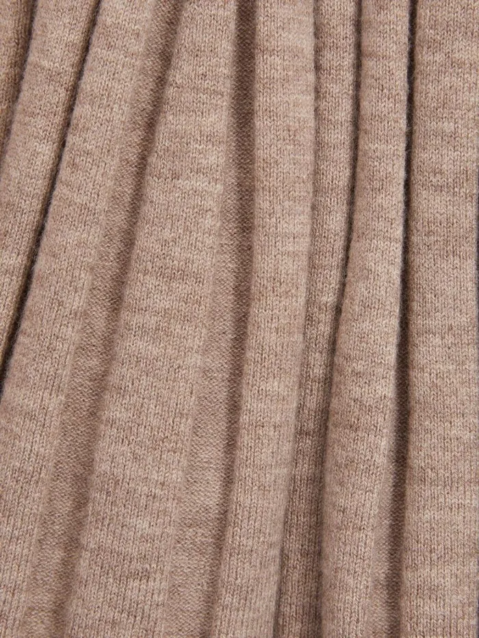 Reiss Dresses Women Petite Knitted OpenCollar Midi Dress In Neutral Reiss Dresses Women Petite Knitted OpenCollar Midi Dress In Neutral