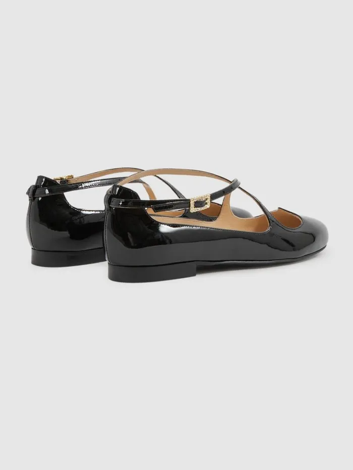 Reiss Flats Women Camilla Elphick Lover Flats In Black Reiss Flats Women Camilla Elphick Lover Flats In Black