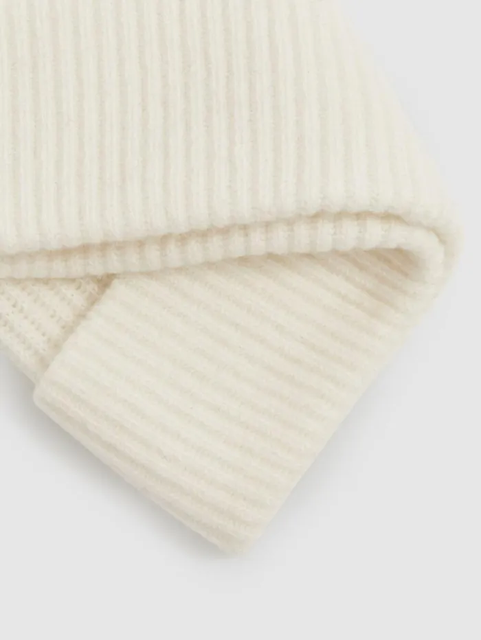 Reiss Hats Gloves and Scarves Men Merino Wool Ribbed Beanie Hat In Off White Reiss Hats Gloves and Scarves Men Merino Wool Ribbed Beanie Hat In Off White