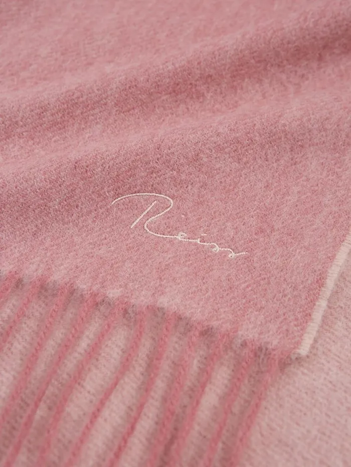 Reiss Hats Gloves and Scarves Women WoolCashmere Scarf In Blush Reiss Hats Gloves and Scarves Women WoolCashmere Scarf In Blush