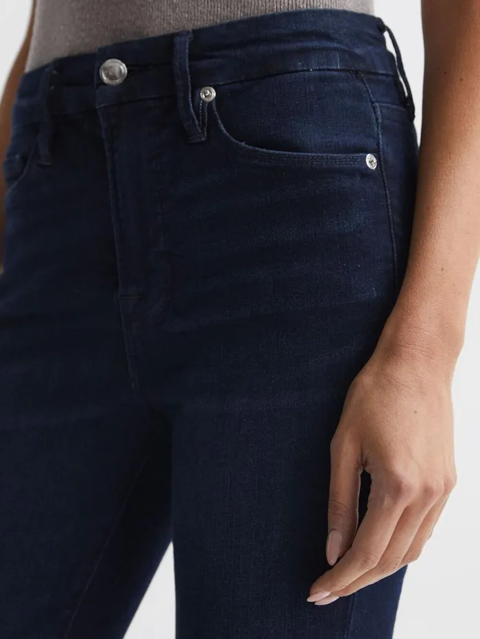 Reiss Jeans Women Good American Sculpting Skinny Jeans In Mid Blue Reiss Jeans Women Good American Sculpting Skinny Jeans In Mid Blue