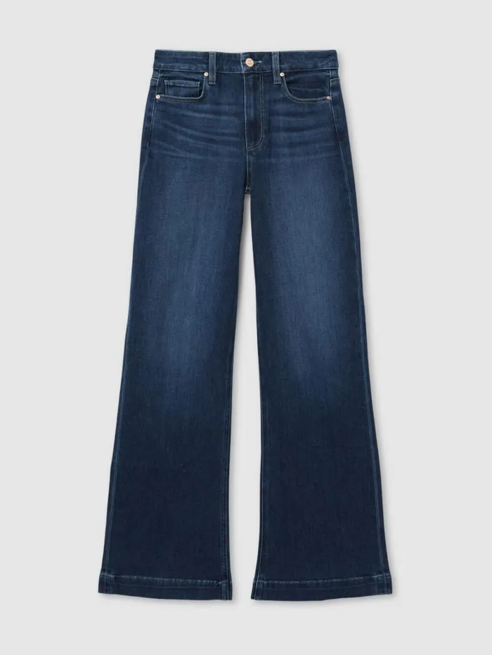 Reiss Jeans Women Paige High Rise Wide Leg Jeans In Notre Dame Blue Reiss Jeans Women Paige High Rise Wide Leg Jeans In Notre Dame Blue