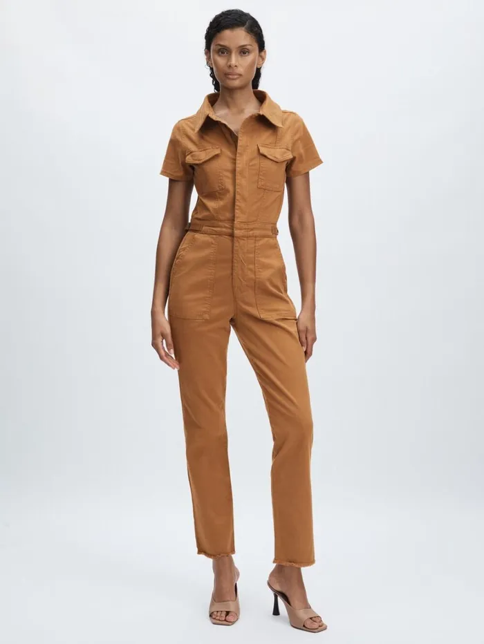 Reiss Jumpsuits and Playsuits Women Good American Twill Utility StraightLeg Jumpsuit In Tan Reiss Jumpsuits and Playsuits Women Good American Twill Utility StraightLeg Jumpsuit In Tan