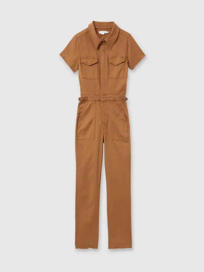 Reiss Jumpsuits and Playsuits Women Good American Twill Utility StraightLeg Jumpsuit In Tan Reiss Jumpsuits and Playsuits Women Good American Twill Utility StraightLeg Jumpsuit In Tan