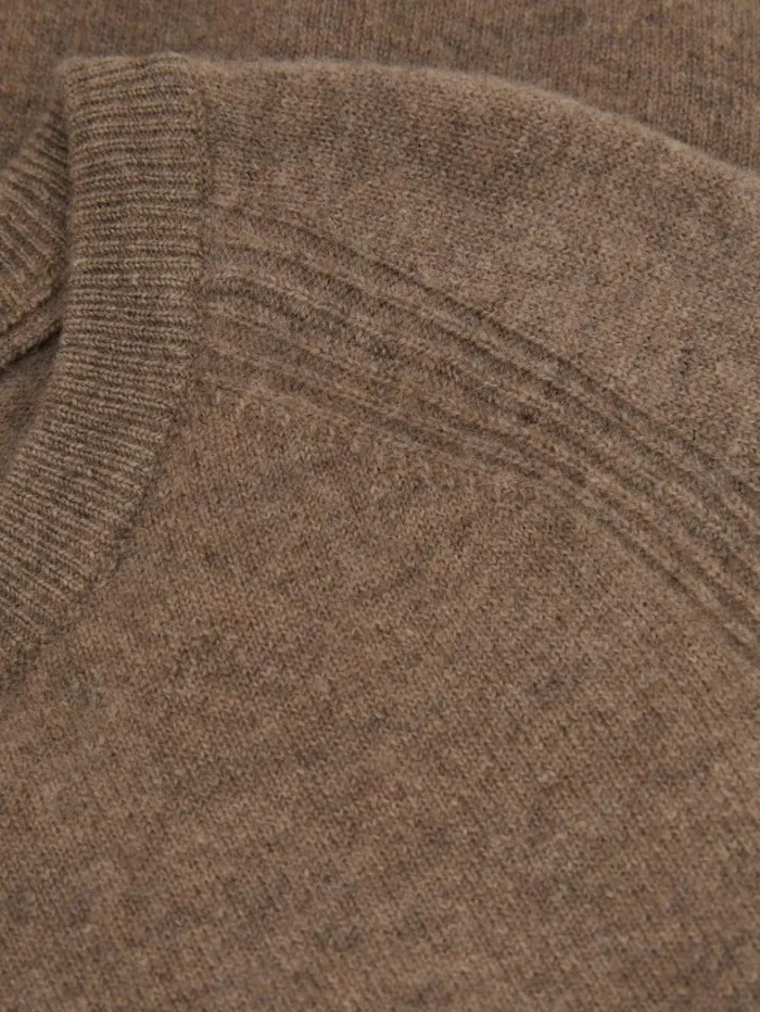 Reiss Knitwear Children 1314 Yrs Wool Blend Crew Neck Jumper In Brown Melange Reiss Knitwear Children 1314 Yrs Wool Blend Crew Neck Jumper In Brown Melange