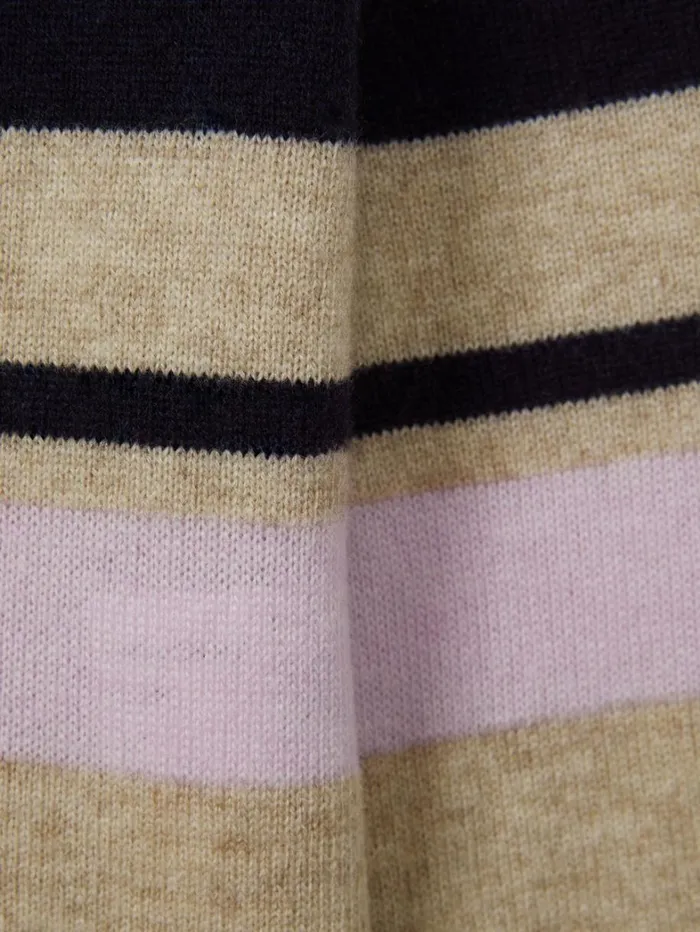 Reiss Knitwear Children 1314 Yrs Wool Blend Striped Crew Neck Jumper In Navy Reiss Knitwear Children 1314 Yrs Wool Blend Striped Crew Neck Jumper In Navy