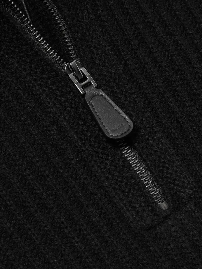 Reiss Knitwear Men Atelier RibbedCashmere FunnelNeck Jumper In Black Reiss Knitwear Men Atelier RibbedCashmere FunnelNeck Jumper In Black