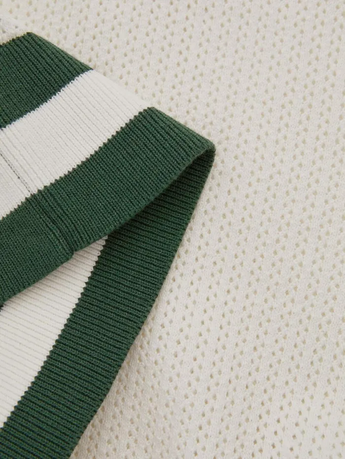 Reiss Knitwear Men Reiss Ch Knitted HalfButton Polo Shirt In White Reiss Knitwear Men Reiss Ch Knitted HalfButton Polo Shirt In White