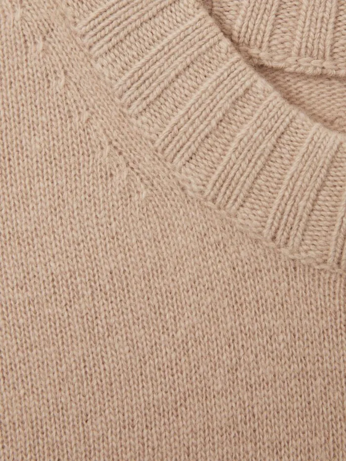 Reiss Knitwear Women WoolCashmere Crew Neck Jumper In Mink Reiss Knitwear Women WoolCashmere Crew Neck Jumper In Mink