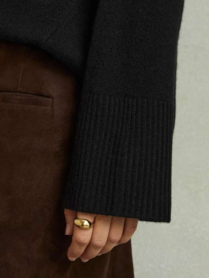 Reiss Knitwear Women WoolCashmere RollNeck Jumper In Black Reiss Knitwear Women WoolCashmere RollNeck Jumper In Black