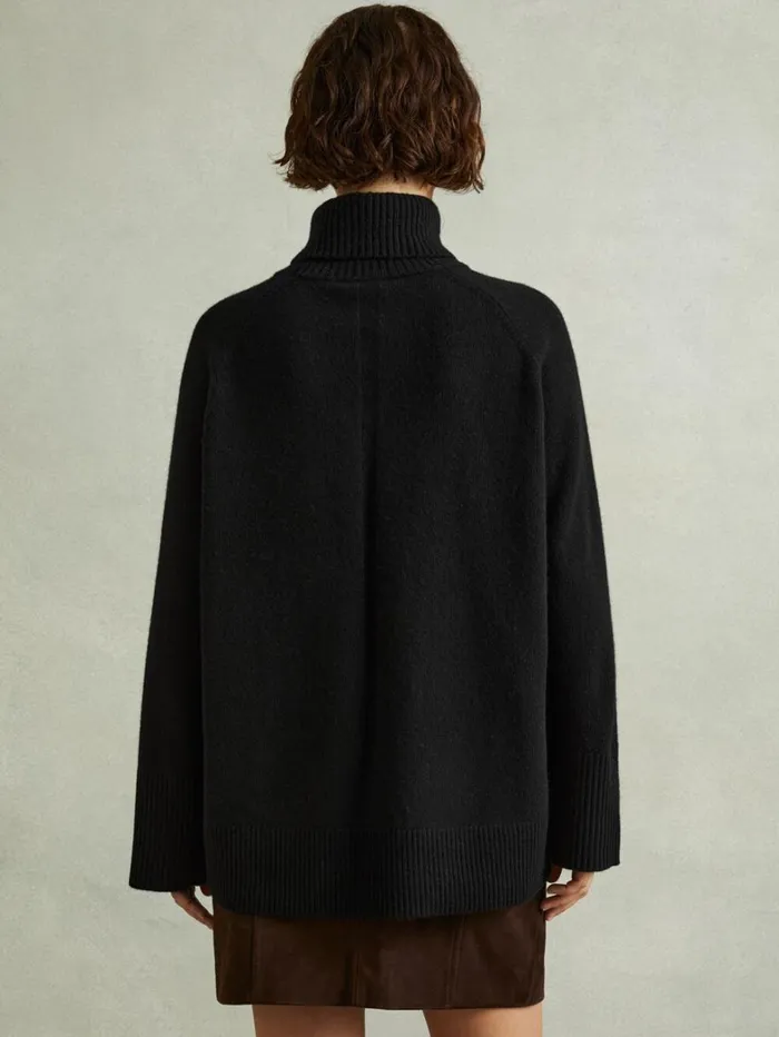 Reiss Knitwear Women WoolCashmere RollNeck Jumper In Black Reiss Knitwear Women WoolCashmere RollNeck Jumper In Black