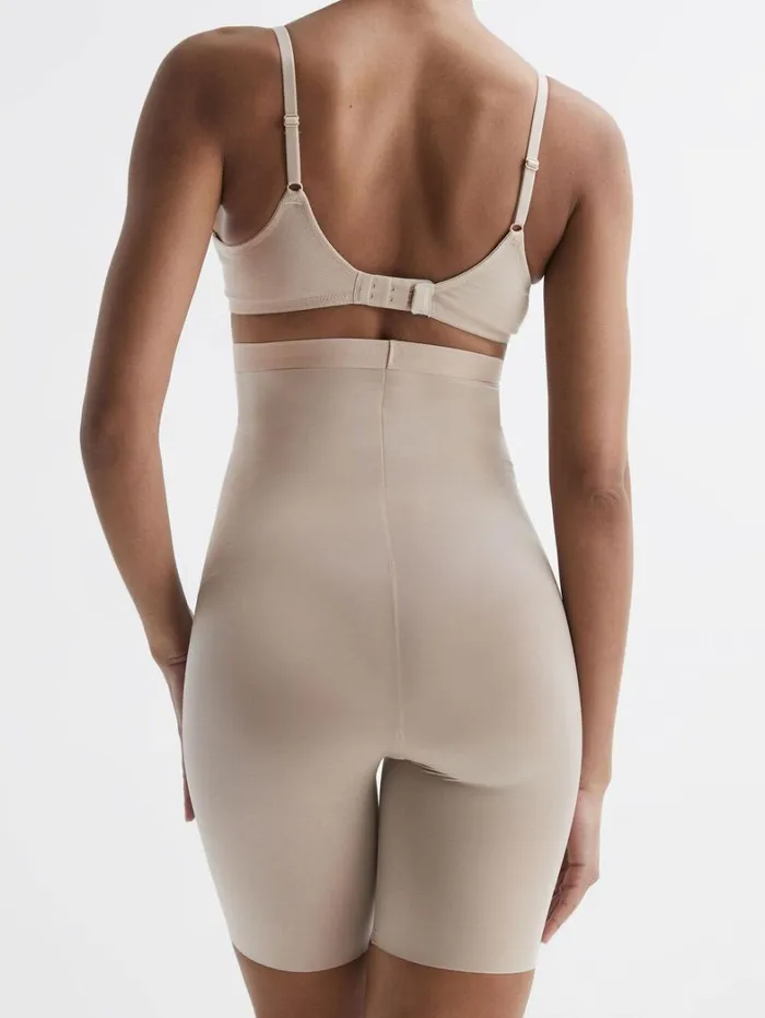 Reiss Lingerie Women Spanx Shapewear Firming HighWaisted MidThigh Shorts In Champagne Reiss Lingerie Women Spanx Shapewear Firming HighWaisted MidThigh Shorts In Champagne
