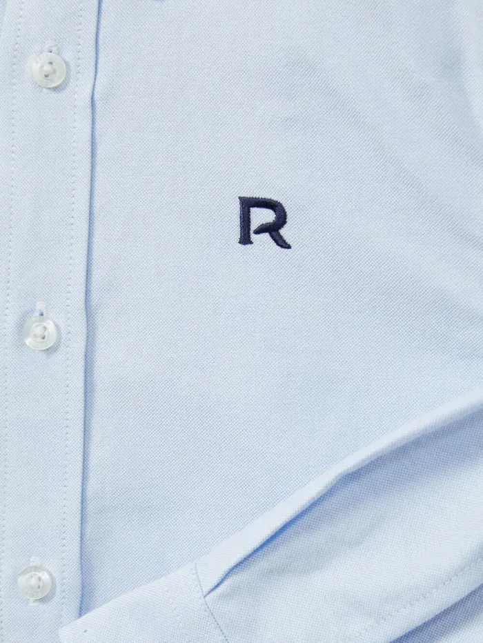 Reiss Shirts Children 39 Yrs 100 Cotton Oxford Embroidered Button Down Shirt In Soft BlueNavy Reiss Shirts Children 39 Yrs 100 Cotton Oxford Embroidered Button Down Shirt In Soft BlueNavy