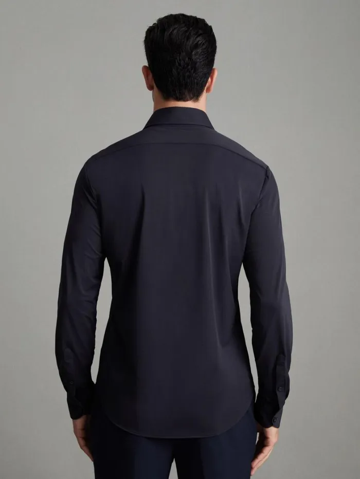 Reiss Shirts Men Regular Fit ButtonThrough Travel Shirt In Navy Reiss Shirts Men Regular Fit ButtonThrough Travel Shirt In Navy