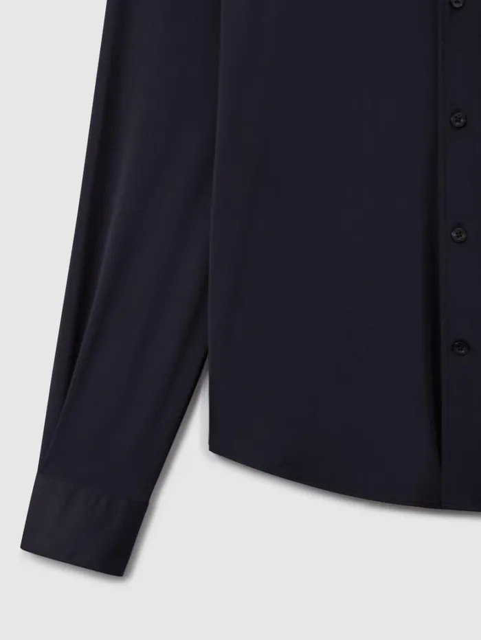 Reiss Shirts Men Regular Fit ButtonThrough Travel Shirt In Navy Reiss Shirts Men Regular Fit ButtonThrough Travel Shirt In Navy
