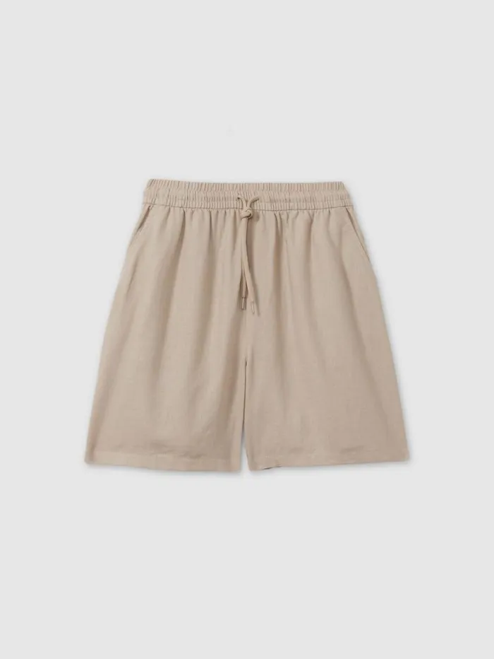 Reiss Shorts Men Otto Linen Sand Les Deux Linen Blend Drawstring Shorts Reiss Shorts Men Otto Linen Sand Les Deux Linen Blend Drawstring Shorts