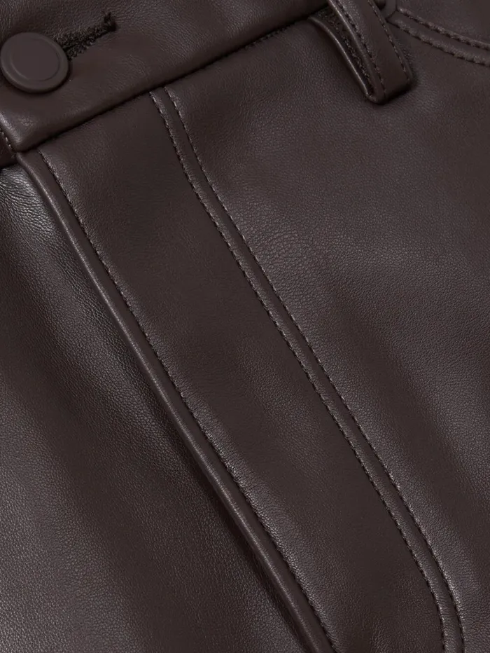 Reiss Skirts Women Good American FauxLeather Mini Skirt In BlackBrown Reiss Skirts Women Good American FauxLeather Mini Skirt In BlackBrown