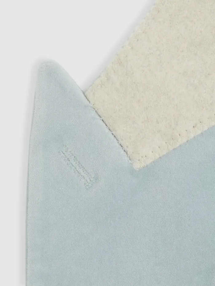 Reiss Suits and Tailoring Men CottonBlend Velvet Blazer In Ice Blue Reiss Suits and Tailoring Men CottonBlend Velvet Blazer In Ice Blue