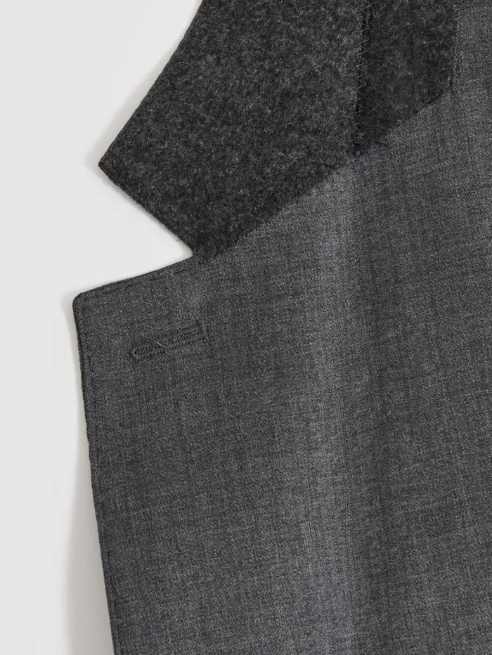 Reiss Suits and Tailoring Men SlimFit SingleBreasted Wool Suit Blazer In Grey Reiss Suits and Tailoring Men SlimFit SingleBreasted Wool Suit Blazer In Grey