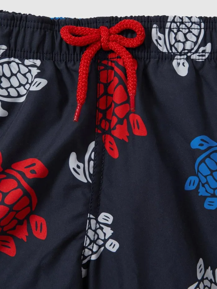 Reiss Swimwear Children Vilebrequin Turtle Print Swim Shorts In Blue Marine Reiss Swimwear Children Vilebrequin Turtle Print Swim Shorts In Blue Marine