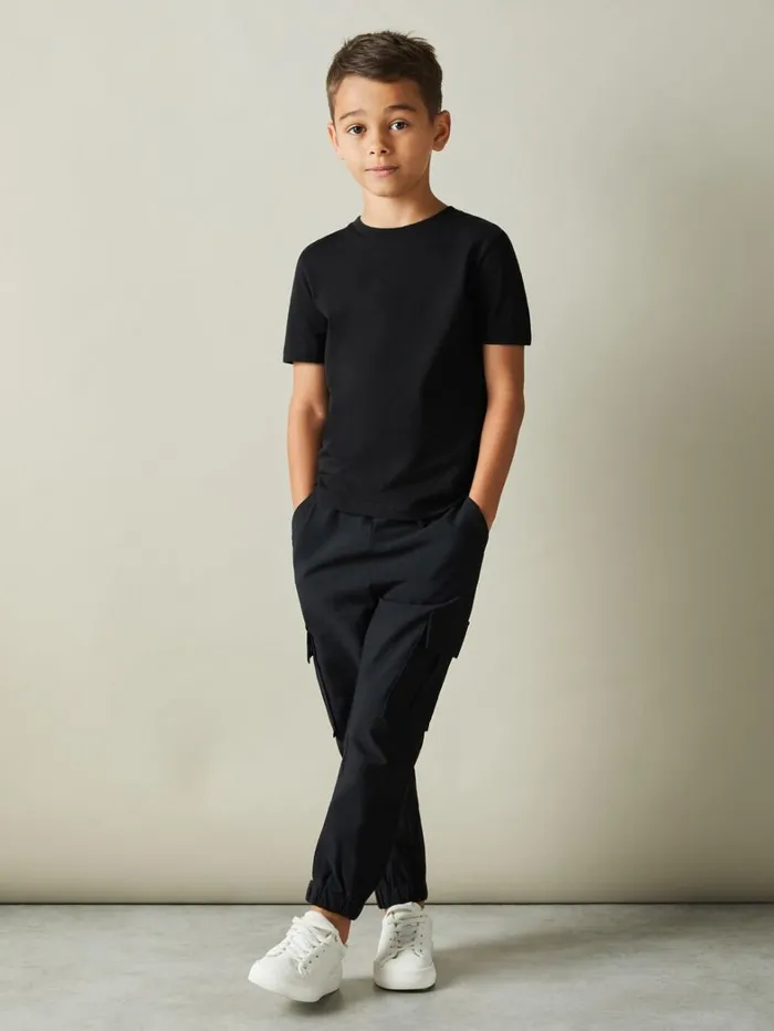 Reiss TShirts Children 39 Yrs Crew Neck TShirt In Black Reiss TShirts Children 39 Yrs Crew Neck TShirt In Black