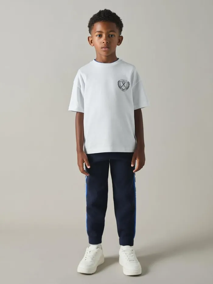 Reiss TShirts Children CottonJersey Alpine RacesPrint TShirt In White Reiss TShirts Children CottonJersey Alpine RacesPrint TShirt In White