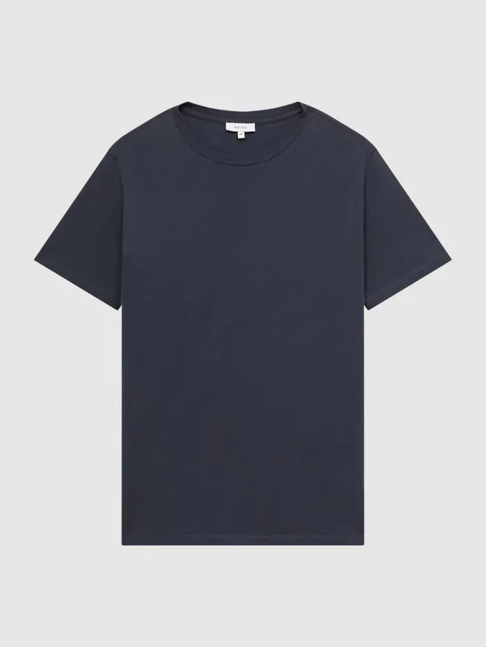 Reiss TShirts Men Crew Neck TShirt In Airforce Blue Reiss TShirts Men Crew Neck TShirt In Airforce Blue