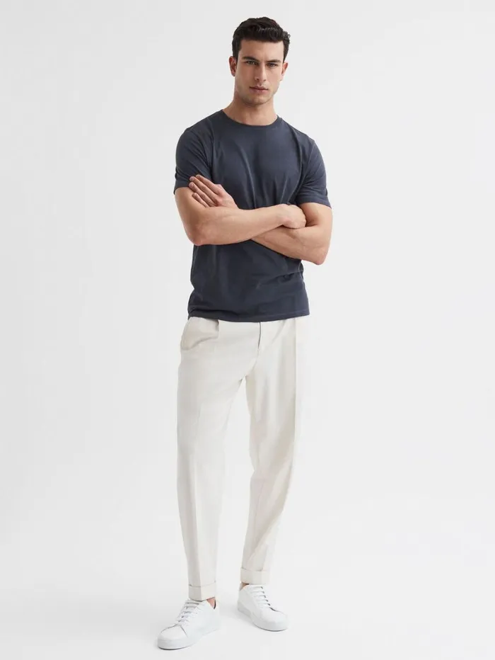 Reiss TShirts Men Crew Neck TShirt In Airforce Blue Reiss TShirts Men Crew Neck TShirt In Airforce Blue