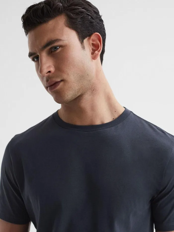 Reiss TShirts Men Crew Neck TShirt In Airforce Blue Reiss TShirts Men Crew Neck TShirt In Airforce Blue