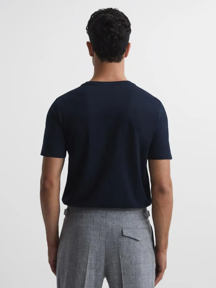 Reiss TShirts Men Crew Neck TShirt In Navy Reiss TShirts Men Crew Neck TShirt In Navy