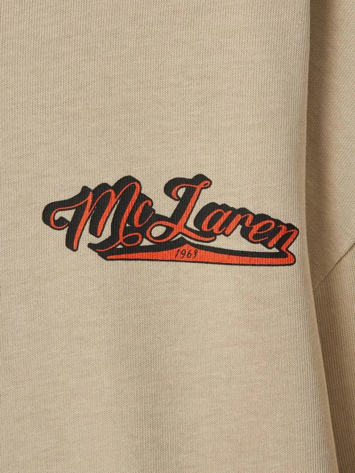 Reiss TShirts Men McLaren F1 Crew Neck Tour TShirt In Taupe Reiss TShirts Men McLaren F1 Crew Neck Tour TShirt In Taupe