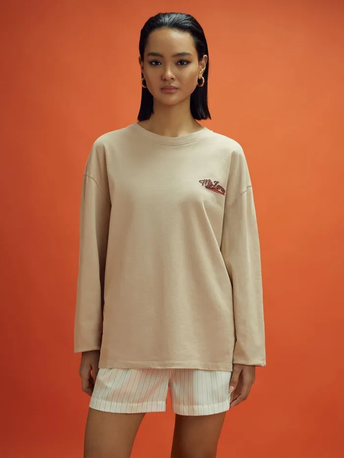 Reiss TShirts Men McLaren F1 Crew Neck Tour TShirt In Taupe Reiss TShirts Men McLaren F1 Crew Neck Tour TShirt In Taupe