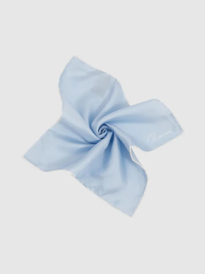 Reiss Ties and Pocket Squares Men Ceremony Light Blue Silk Pocket Square Reiss Ties and Pocket Squares Men Ceremony Light Blue Silk Pocket Square