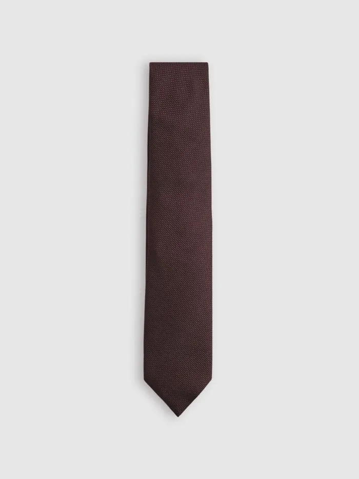 Reiss Ties and Pocket Squares Men Tie And Pocket Square Gift Set In Bordeaux