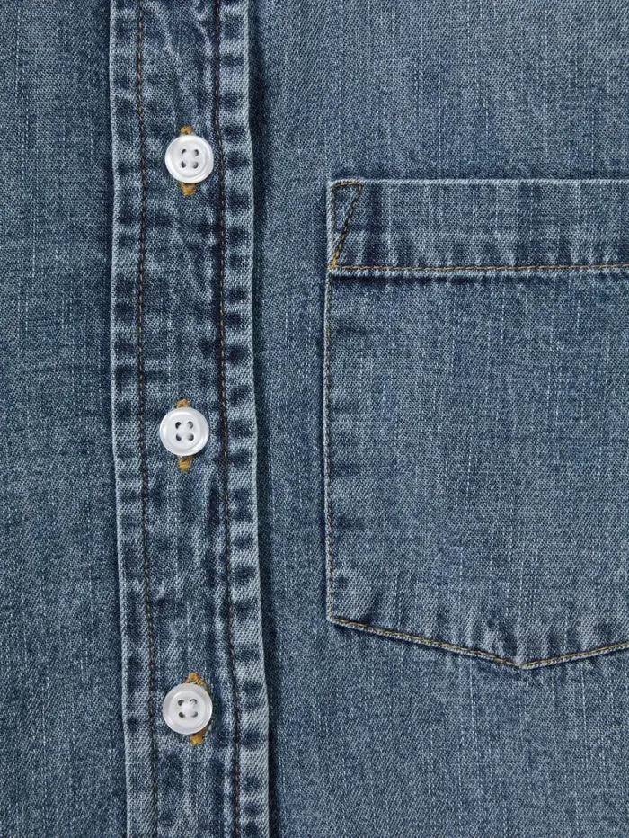 Reiss Tops and TShirts Children 1314 Yrs Denim ButtonThrough Shirt In Blue Reiss Tops and TShirts Children 1314 Yrs Denim ButtonThrough Shirt In Blue