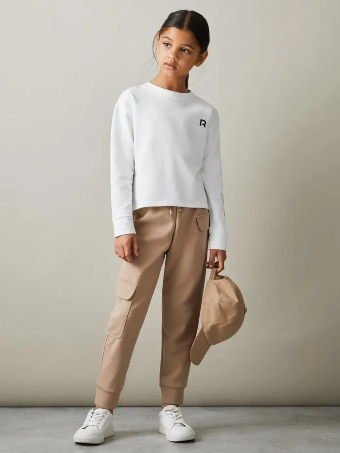 Reiss Tops and TShirts Children 913 Yrs Logo Crew Neck Sweat Top In White Reiss Tops and TShirts Children 913 Yrs Logo Crew Neck Sweat Top In White