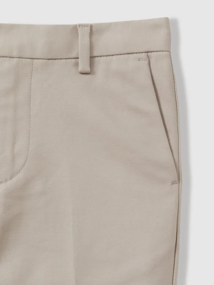 Reiss Trousers Children 913 Yrs Slim Fit Adjustable Waist Chinos In Stone Reiss Trousers Children 913 Yrs Slim Fit Adjustable Waist Chinos In Stone