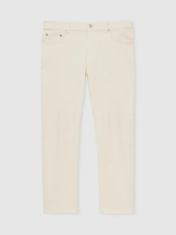 Reiss Trousers Men StraightLeg Jeans In White Reiss Trousers Men StraightLeg Jeans In White
