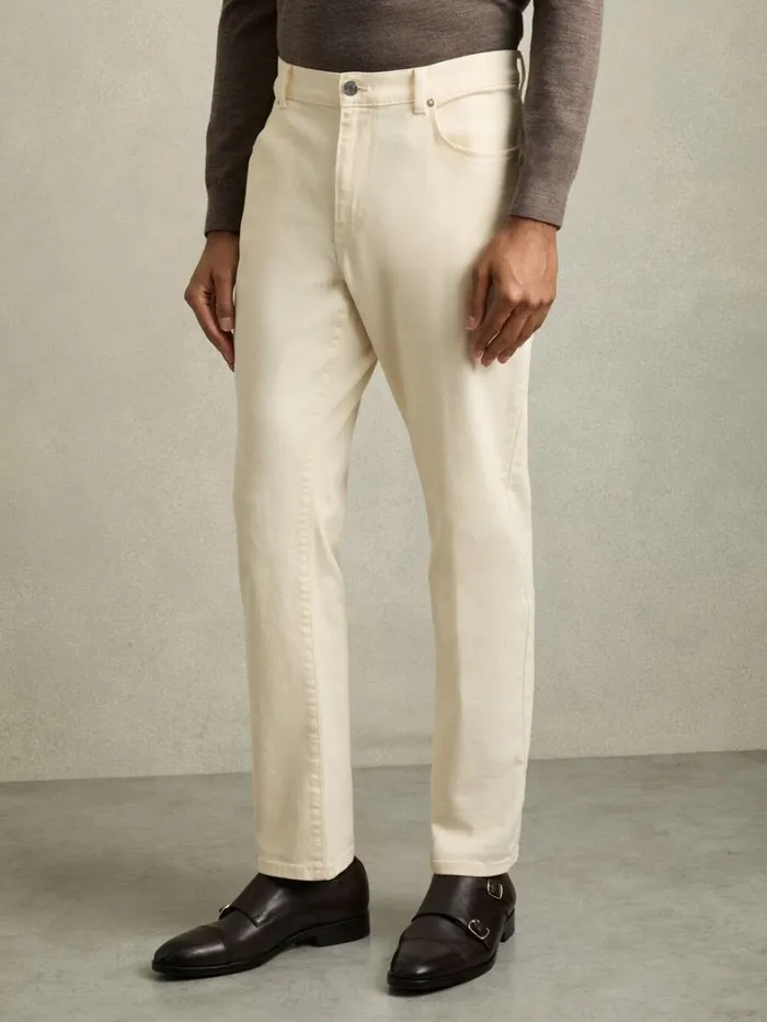 Reiss Trousers Men StraightLeg Jeans In White Reiss Trousers Men StraightLeg Jeans In White