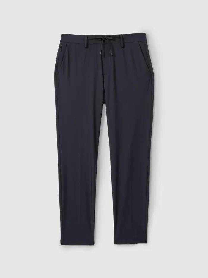 Reiss Trousers Men Technical Drawstring Trousers In Navy Reiss Trousers Men Technical Drawstring Trousers In Navy