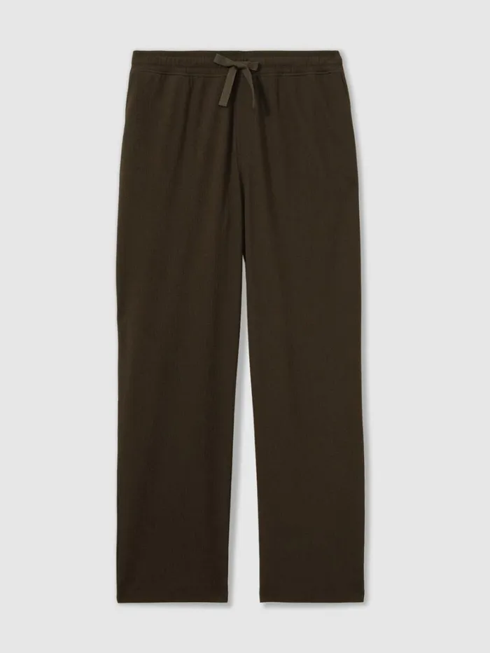 Reiss Trousers Men Textured Crepe Drawstring Trousers In Dark Olive Green Reiss Trousers Men Textured Crepe Drawstring Trousers In Dark Olive Green
