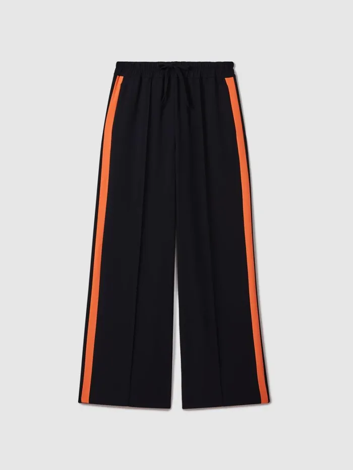 Reiss Trousers Women McLaren F1 Side Stripe Drawstring Trousers In NavyPapaya Reiss Trousers Women McLaren F1 Side Stripe Drawstring Trousers In NavyPapaya